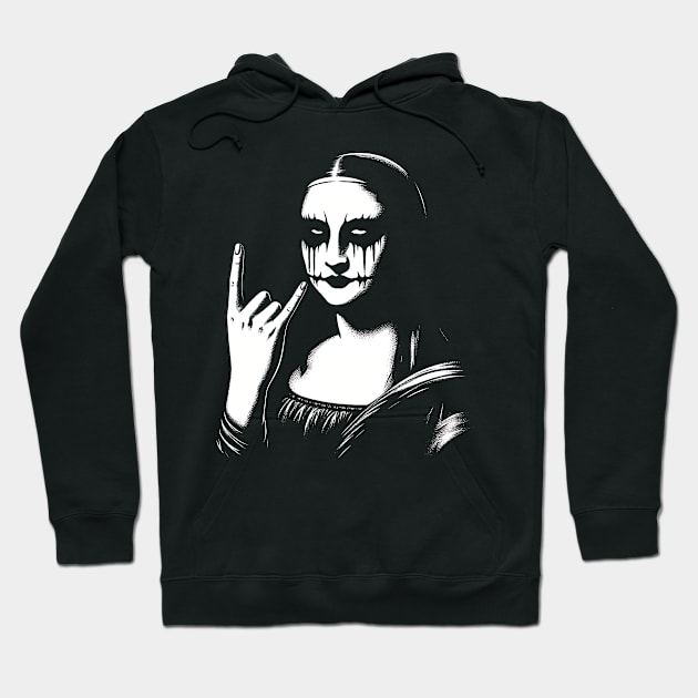 Blackened Mona Lisa Hoodie by MetalByte